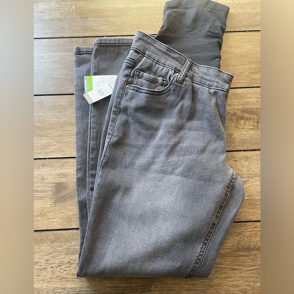 Maternity Skinny Jeans, Size M(8-10), Charcoal Grey, NWT, Stretch Material - Picture 8 of 9